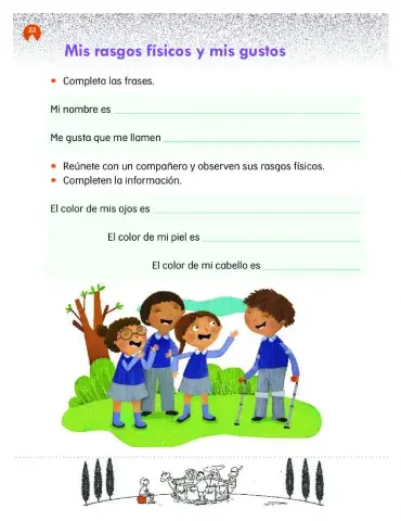 Mis rasgos físicos y mis gustos.