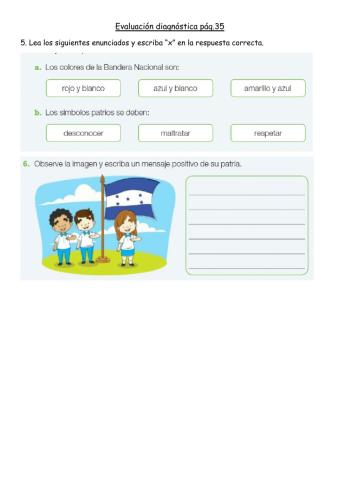 Evaluación diagnóstica pg.35
