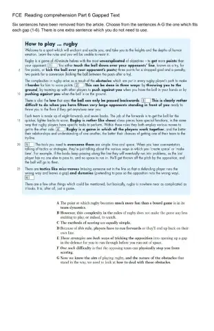 FCE Reading comprehension