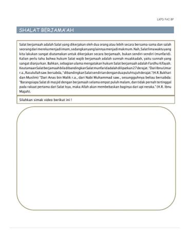 Indahnya Hidup Berjama'ah