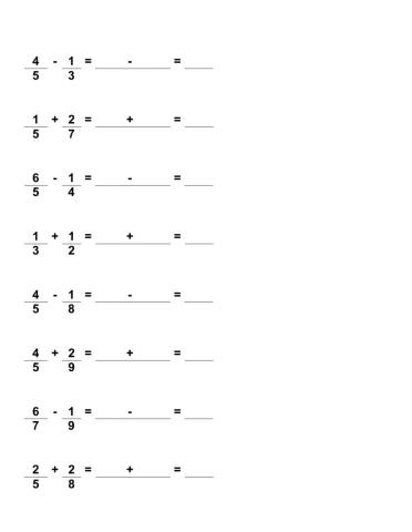 Ejercicio fracciones mayor y menor