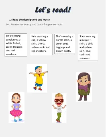 Descriptions: clothes