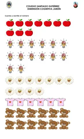 Los números del 1 al 14