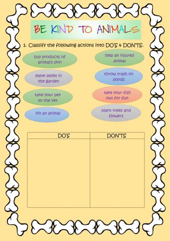 Be Kind to your Pets