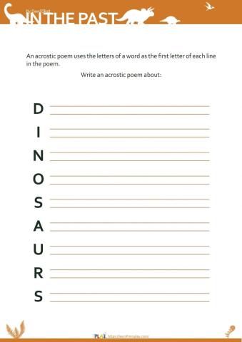 In The Past - Acrostic Poem