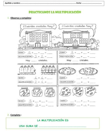 Practicamos la multiplicacion