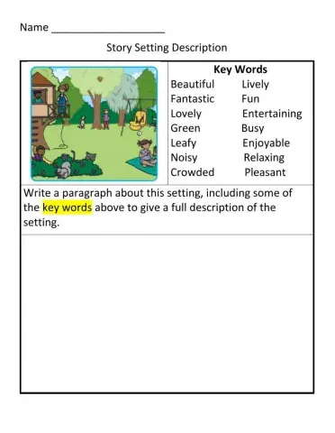 Story setting description