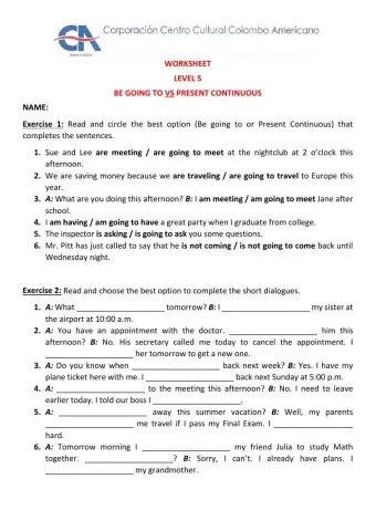 Worksheet-Level 5