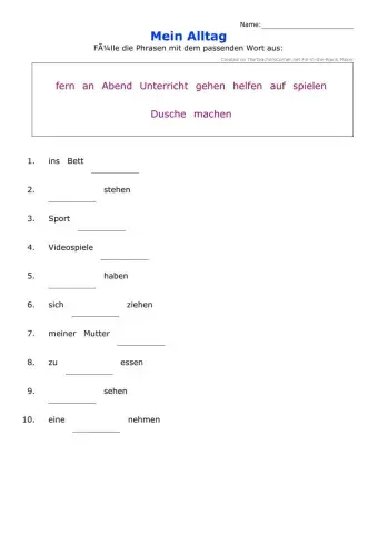 Mein Alltag