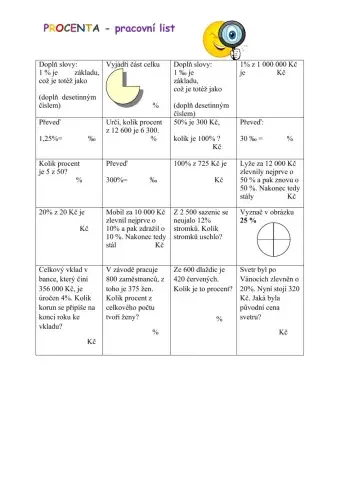 Procenta - opakování