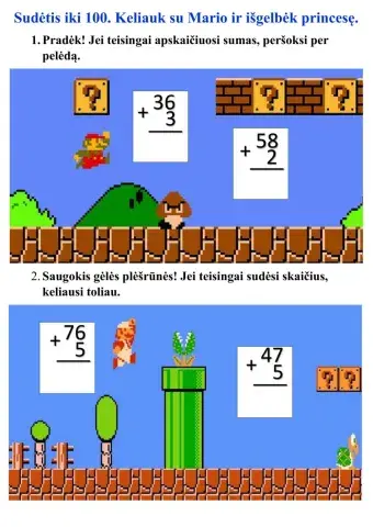 Sudėtis iki 100 (peržengiant dešimtį)