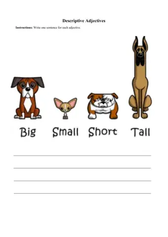 Descriptive Adjectives