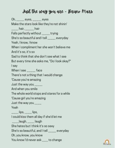 Just the way you are - Bruno Mars