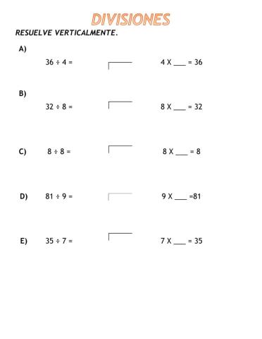 Divisiones