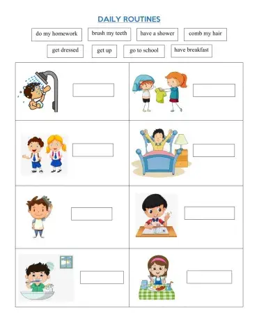 Things We Do Every Day - Basic Vocabulary