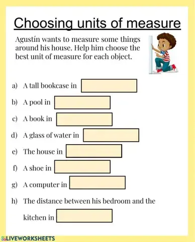 Choose appropriate units to measure length