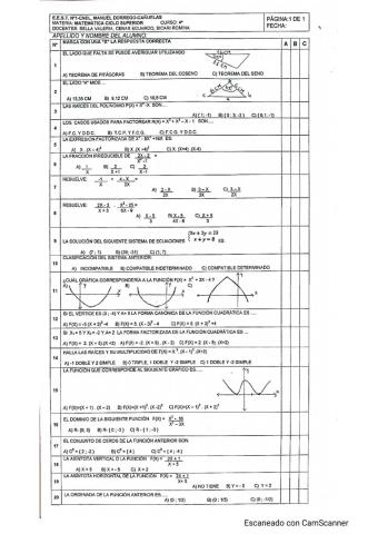 Examen 4º previos y completa carrera turno noviembre