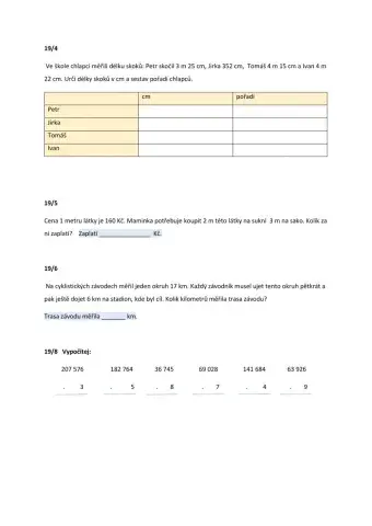 Převody jednotek II