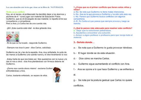 Mediación en conflictos.