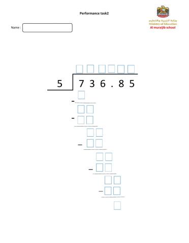 Divide decimals by whole numbers