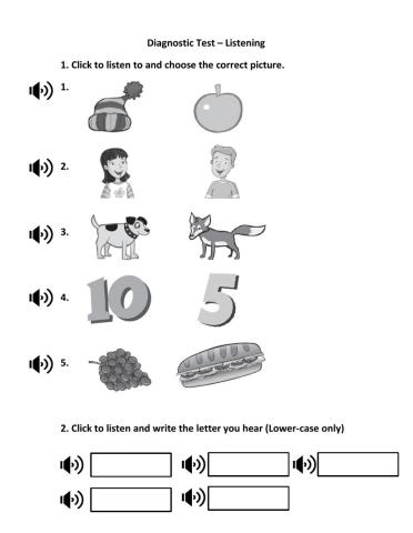 Diagnostic Test - Listening