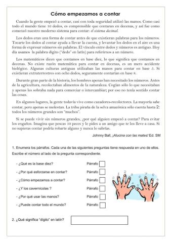 Lectura: -Sistema Decimal-