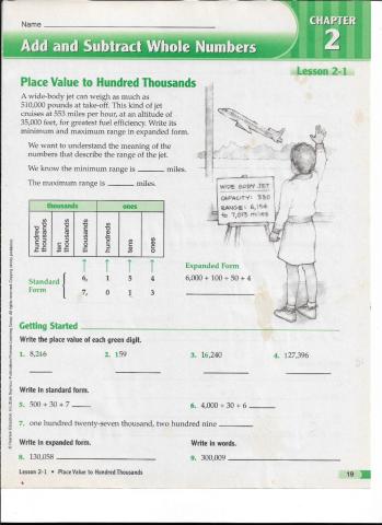 Add and Subtract Whole Numbers 1