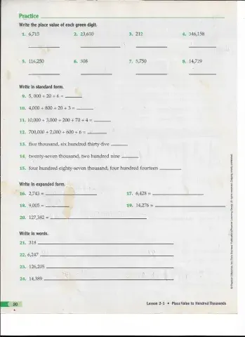 Add and Subtract Whole Numbers 1