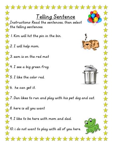 Telling Sentences