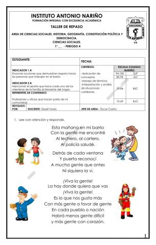 Me preparo para la progresiva