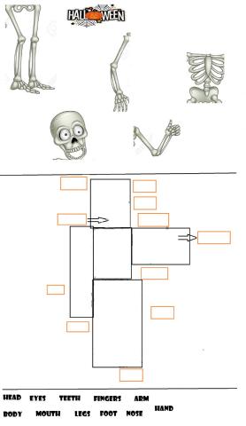 Parts of the body - halloween!