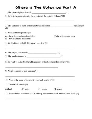 Where is The Bahamas Part A