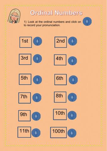 Ordinal numbers