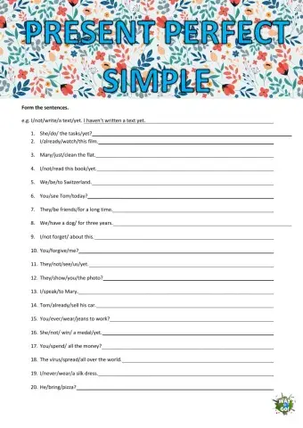 Pres perf simple form