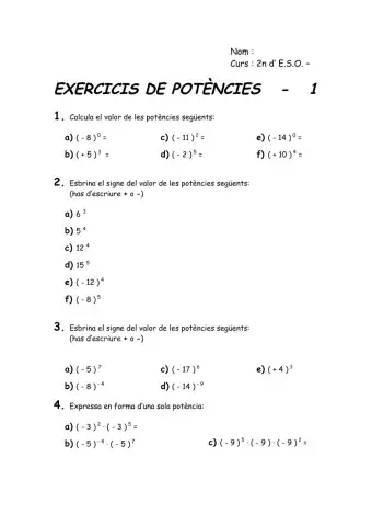 Repàs potències