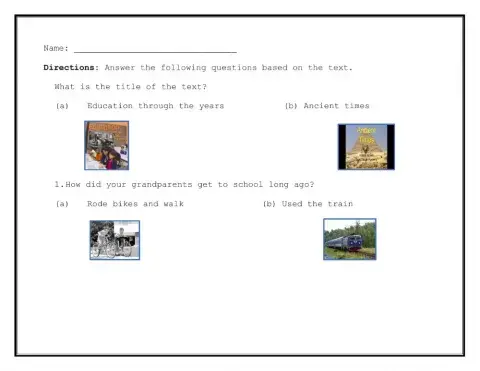 Education through the years. Wh questions L1