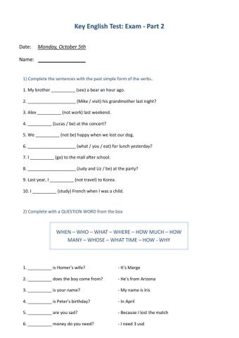 Compact KEY 2nd edition - Units 1-5 part 2