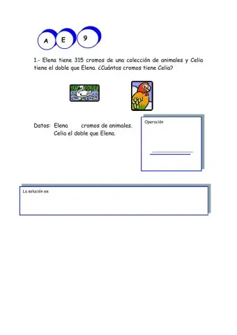 Problemas matemáticos de tercero