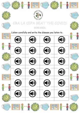 Cra la cepa. listen to diseases and write