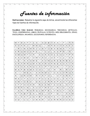 Fuentes de información