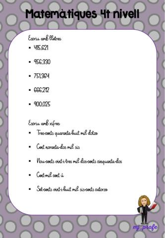 Nombres fins sis xifres