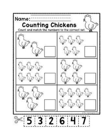 Counting animals 1-10