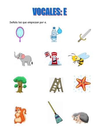 Vocales E