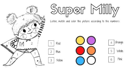 Color by numbers: Super Milly