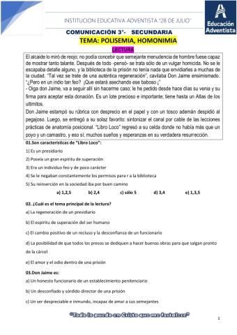 Polisemía y homonimias