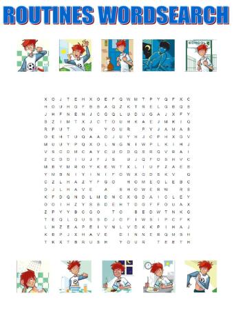 Routines wordsearch tiger macmillan