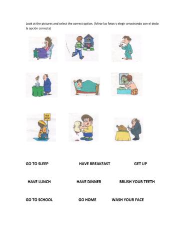 Routines present simple