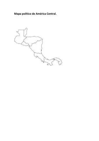 Mapa Político de América Central