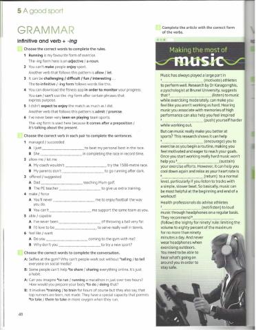 Unit 5 - GOLD EXPERIENCE B2 - workbook