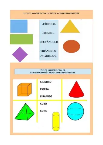 Relaciona figuras y cuerpos geométricos